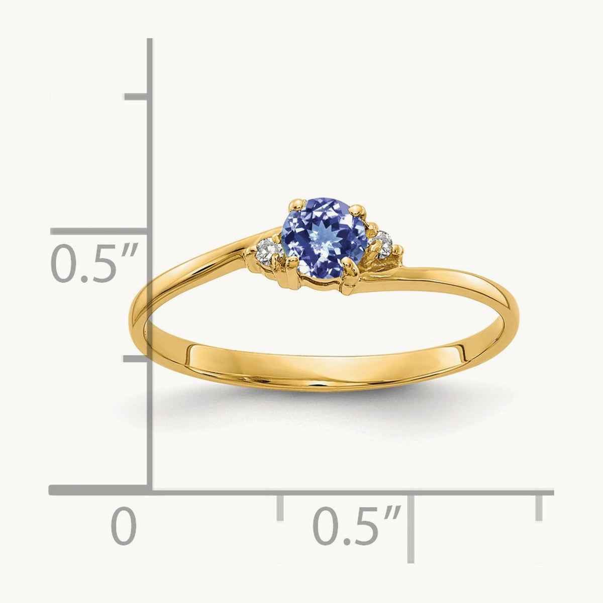 Tanzanite AA Diamond ring — photo set