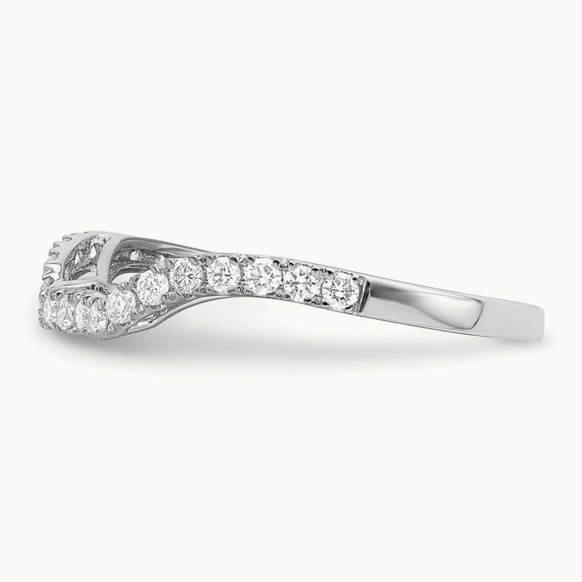 Diamond Wedding Band, 14K White Gold