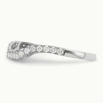 Diamond Wedding Band, 14K White Gold