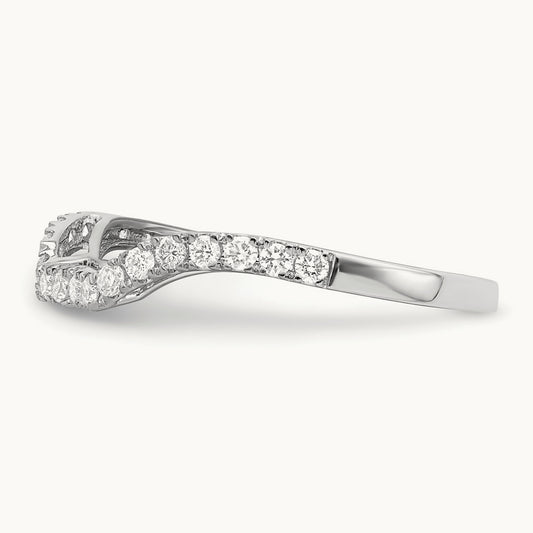 Diamond Wedding Band, 14K White Gold