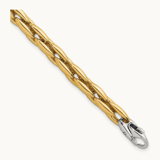 Polished Fancy Link Bracelet — photo set
