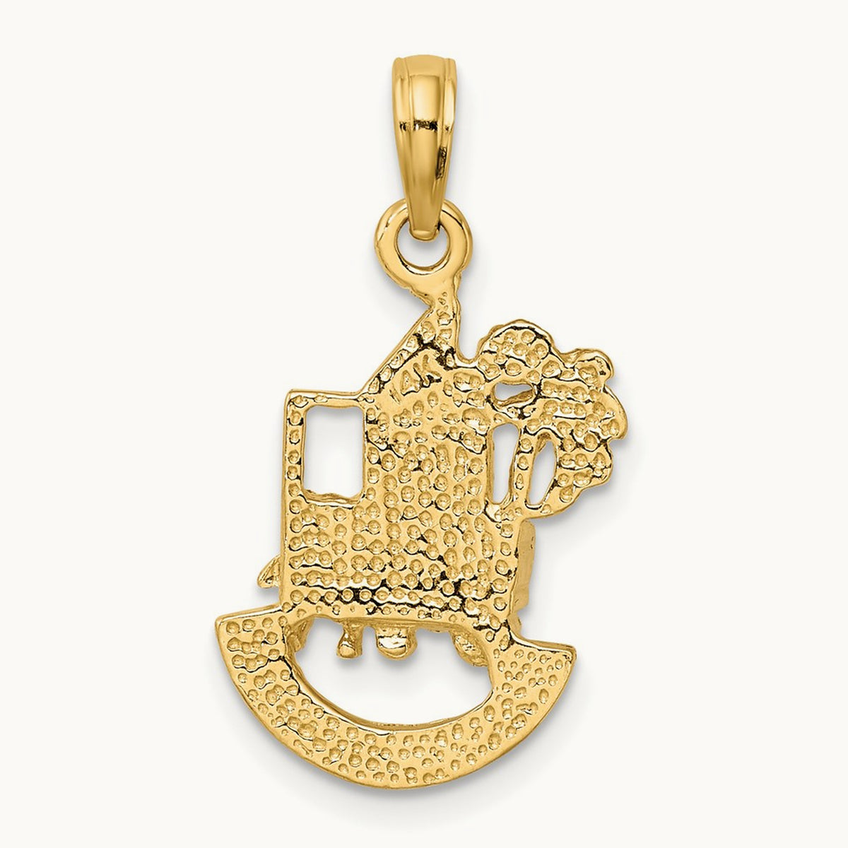 CHARLESTON SCENE w/ Horse, Cart, and House Charm, 14K