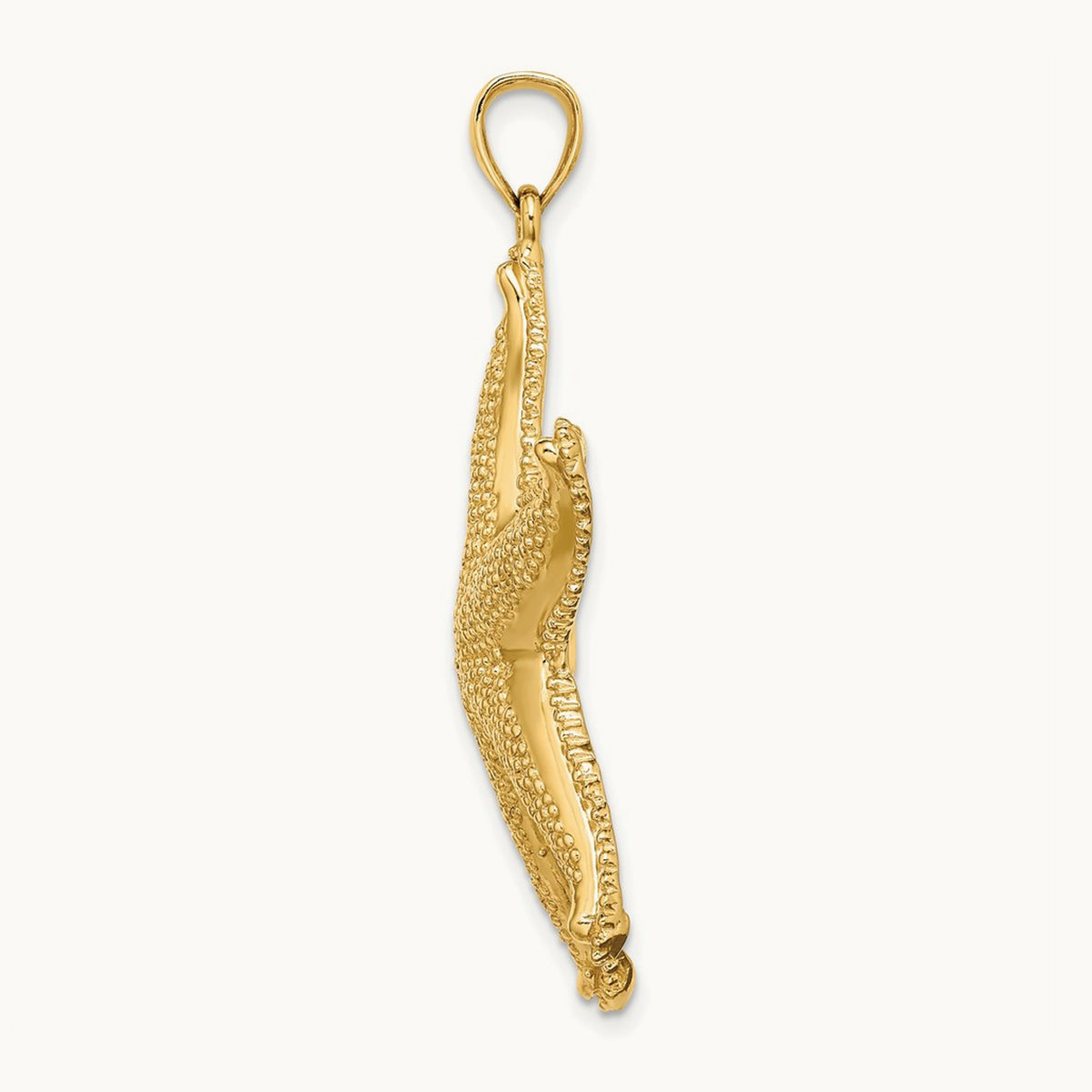 Textured Starfish Charm — 42mm