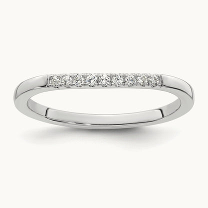 Diamond Wedding Band, 14K White Gold