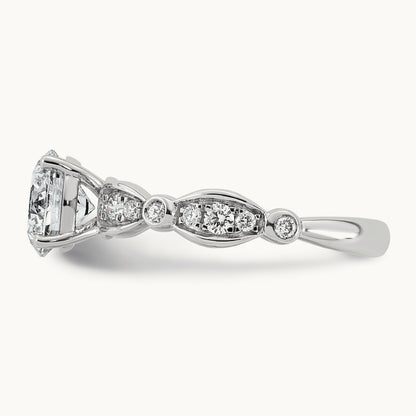 Round Center Ring, 1 3/4-3 1/3 ct Lab-Grown Diamond