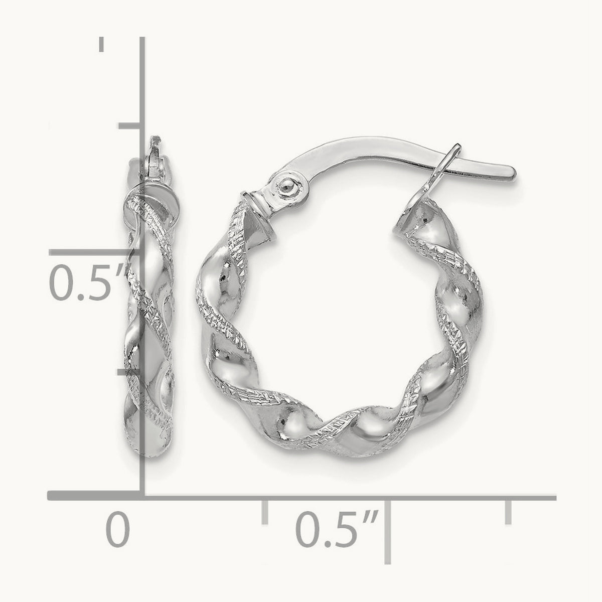 Twisted Hoop Earrings — Leslie's