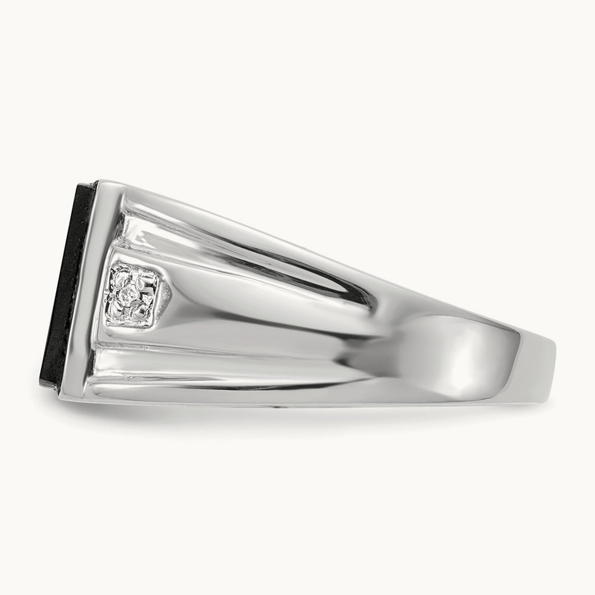 AA Diamond men's ring, 14K White Gold