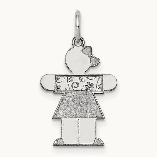 Kid Charm, 14K White Gold