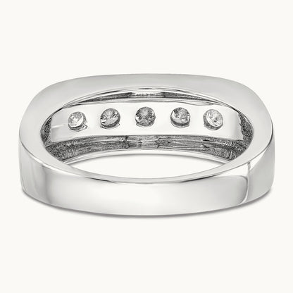 Men's Band, 0.75 ct tw Lab-Grown Diamond — photo set