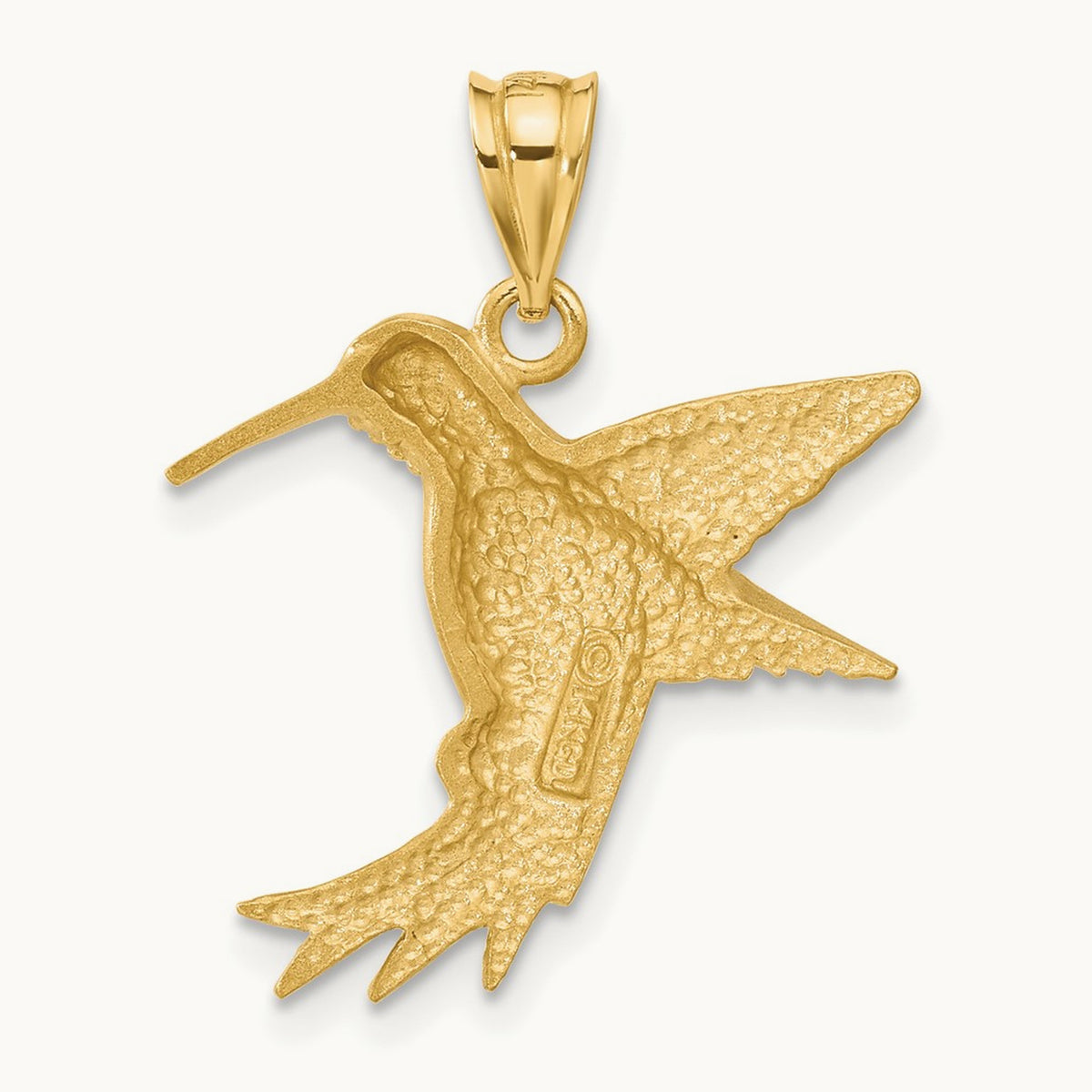 Hummingbird Charm, 14K