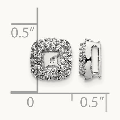 Diamond Square Earring Jackets — photo set
