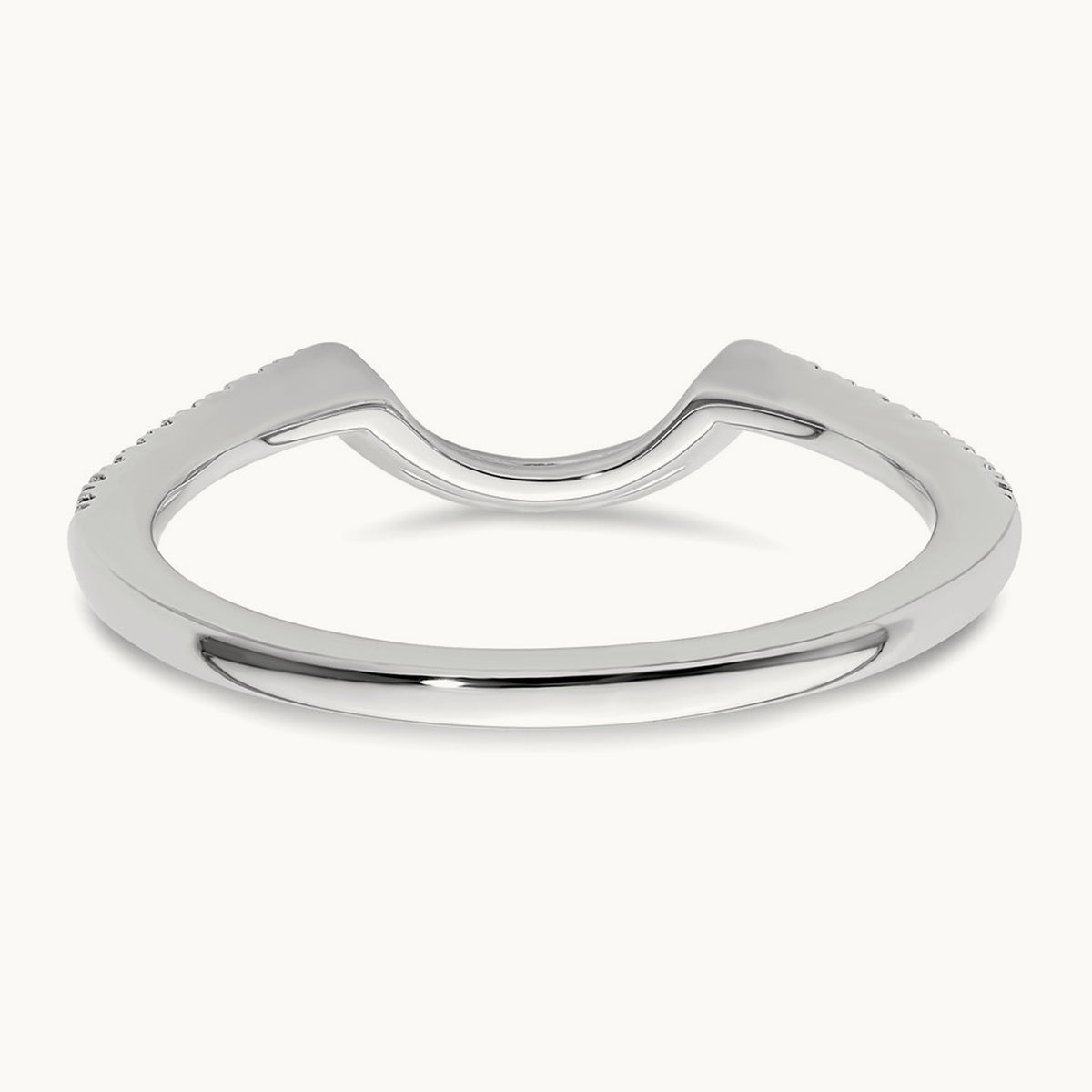 Diamond Wedding Band, 14K White Gold