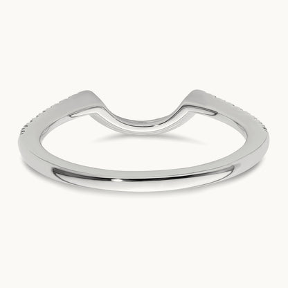 Diamond Wedding Band, 14K White Gold