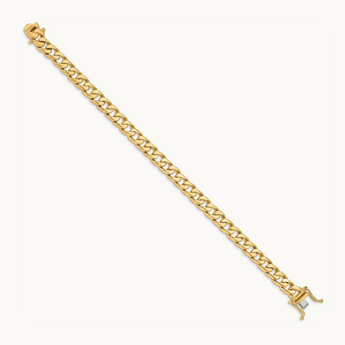 Hand-polished Flat Beveled Curb Chain — 7.5mm