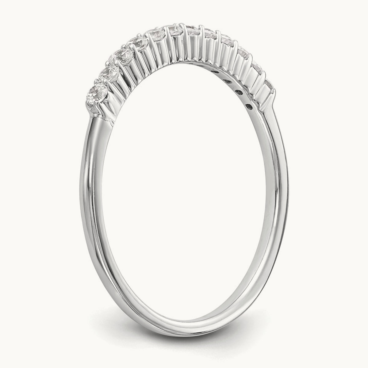 Diamond Wedding Band, 14K White Gold