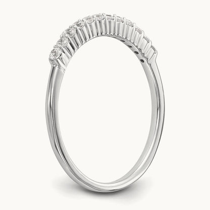 Diamond Wedding Band, 14K White Gold