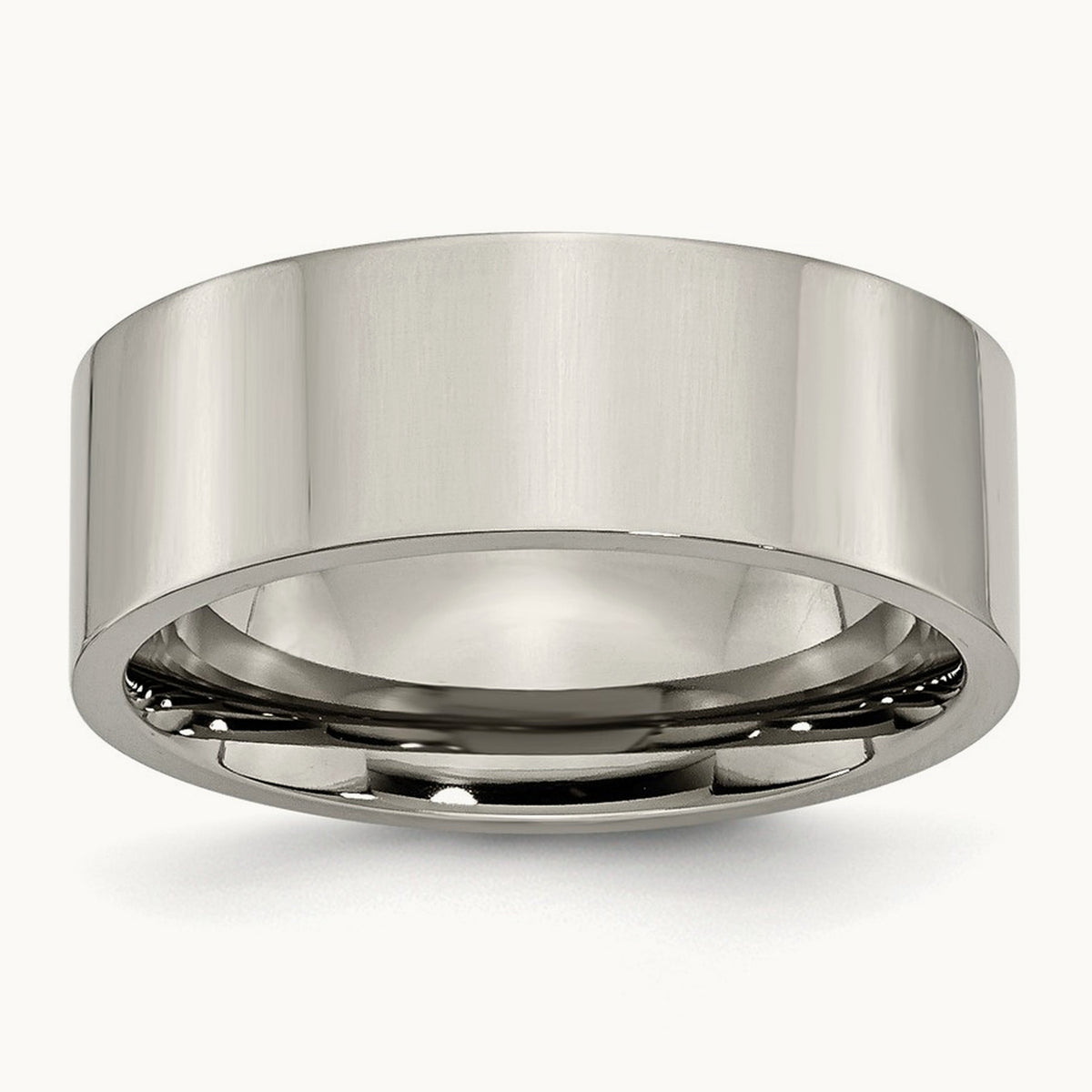 Polished Flat Band — 8mm, 9.5
