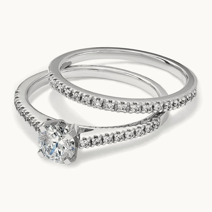 Diamond Wedding Band, 10K White Gold