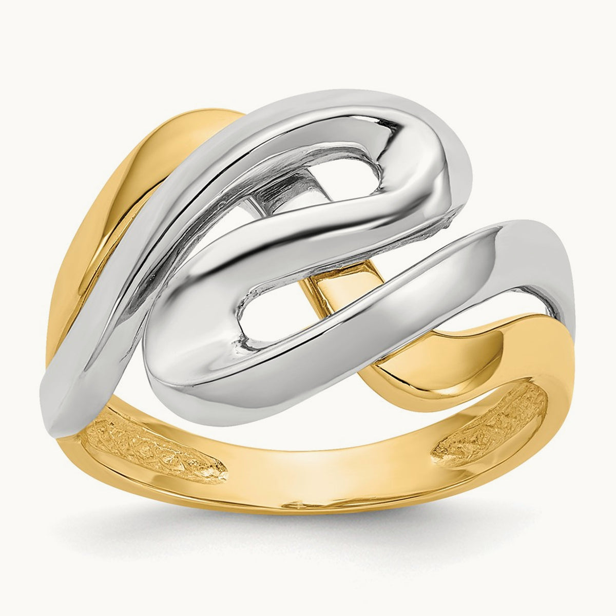 Swirl Ring, 14K Two-tone