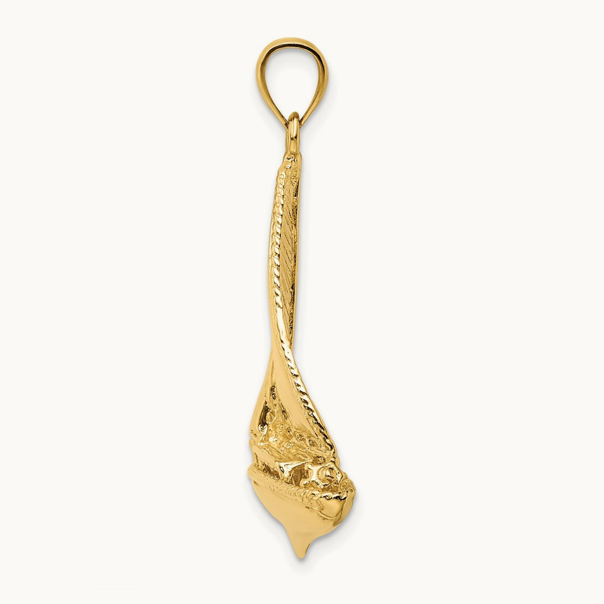 3-D Polished Sailboat Charm — 14K Yellow Gold, 36.26mm