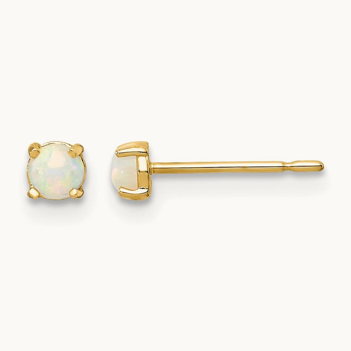Madi K Synthetic Lab Created Opal Post Earrings, 14K