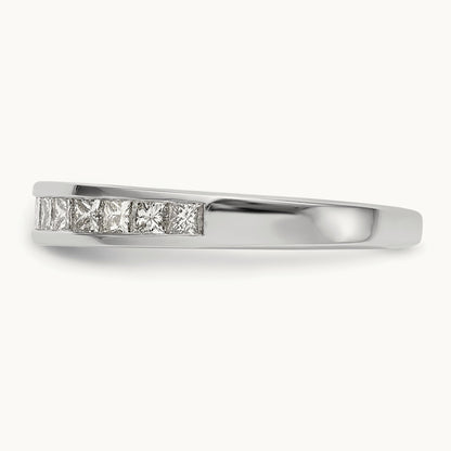Diamond Wedding Band, 14K White Gold