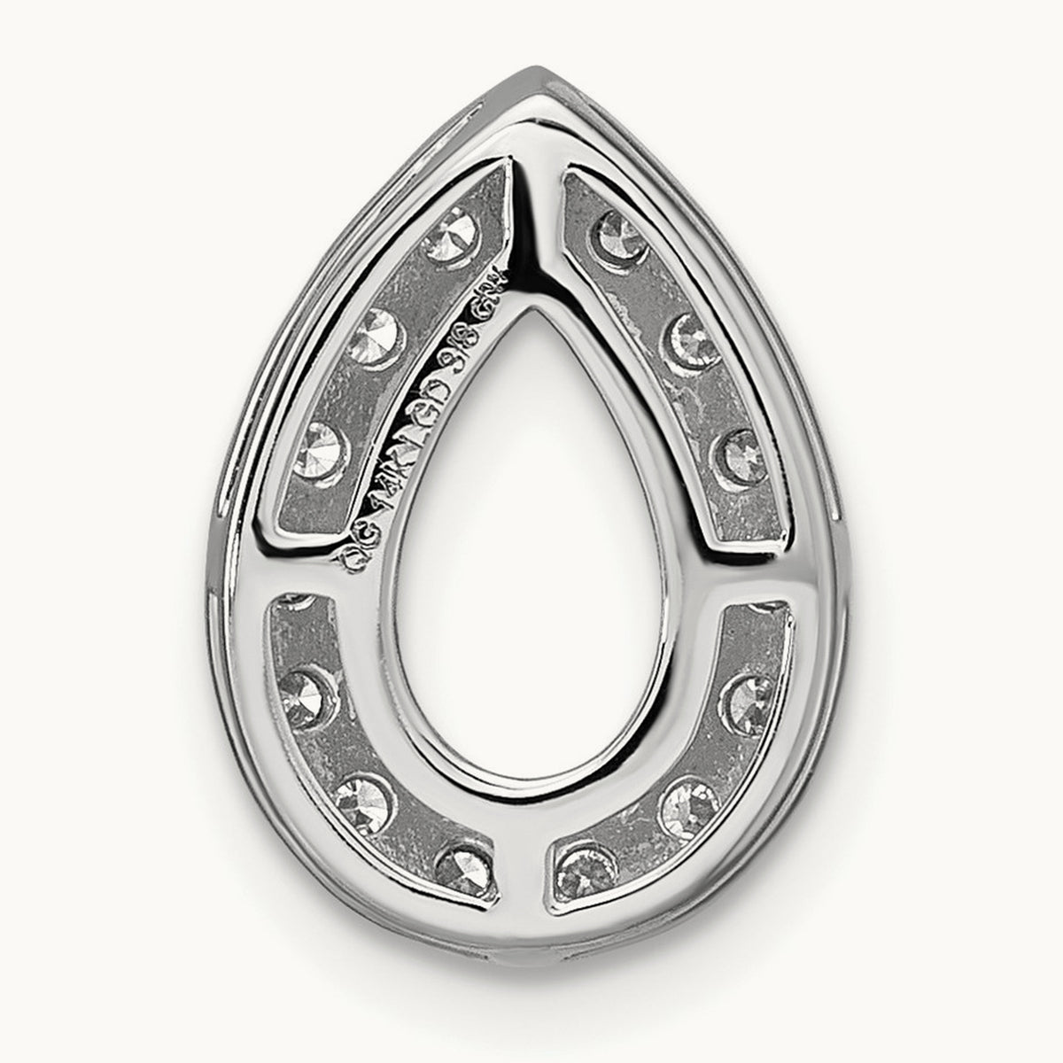 Pear Halo Chain Slide, 2.50 ct tw Lab-Grown Diamond