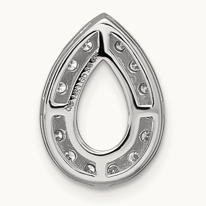 Pear Halo Chain Slide, 2.50 ct tw Lab-Grown Diamond