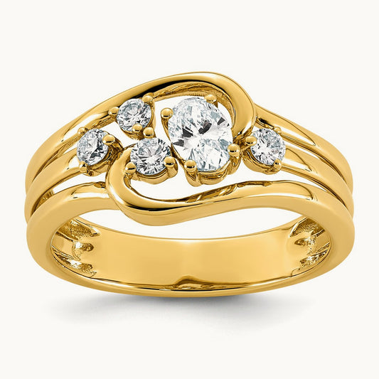Fashion Ring, 0.50 ct tw Lab-Grown Diamond