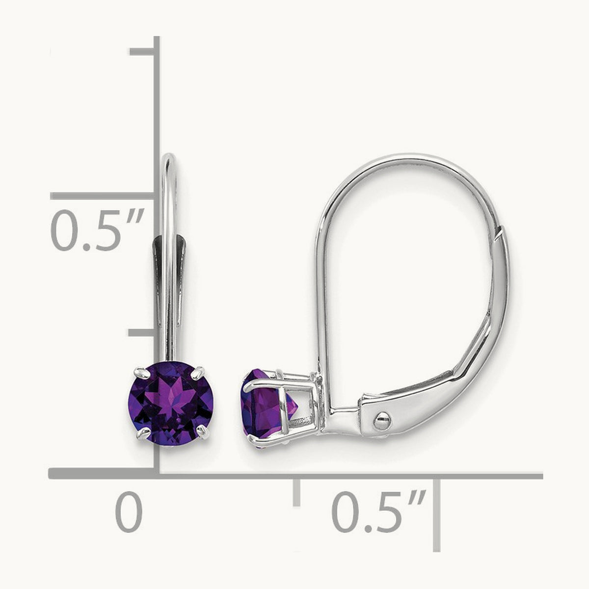 Amethyst/February Earrings — photo set