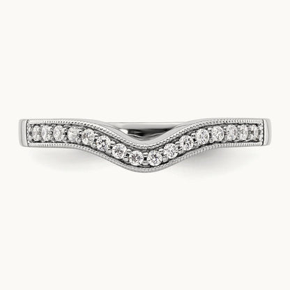 Diamond Wedding Band, 14K White Gold