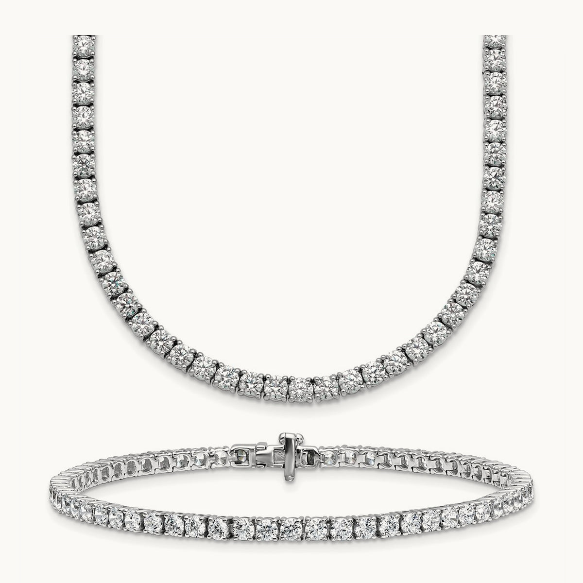 Convertible Tennis Necklace/Bracelet, 17.00 ct tw Lab-Grown Diamond