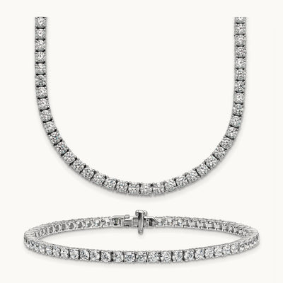 Convertible Tennis Necklace/Bracelet, 17.00 ct tw Lab-Grown Diamond
