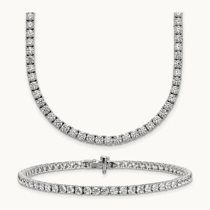 Convertible Tennis Necklace/Bracelet, 17.00 ct tw Lab-Grown Diamond