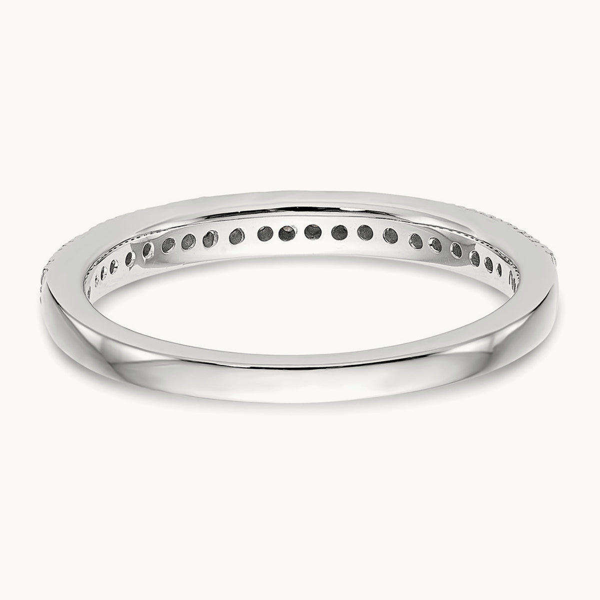 Diamond Wedding Band, 14K White Gold