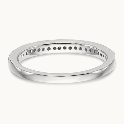 Diamond Wedding Band, 14K White Gold