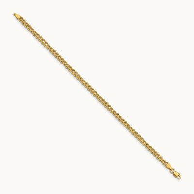 Double Strand Rope Bracelet, 3.75mm, 14K