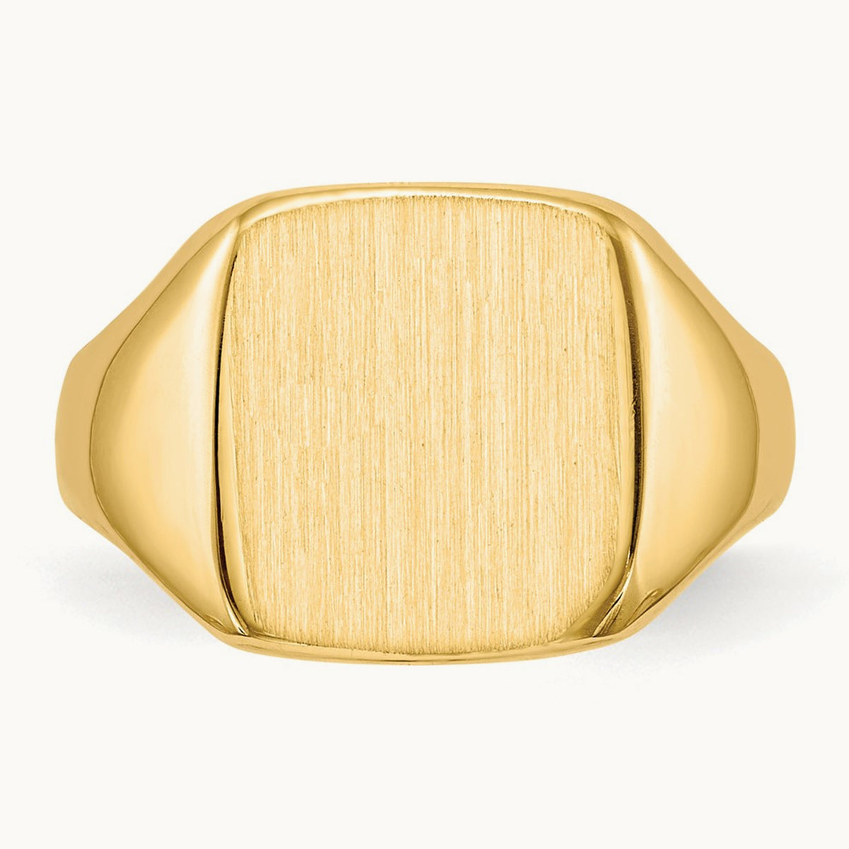 10.0x10. Closed Back Signet Ring, 0mm, 14K