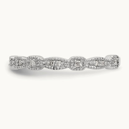 Diamond Band, 14K White Gold