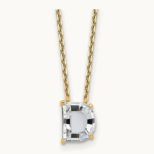 Initial Necklace, 3.00 ct tw Lab-Grown Diamond