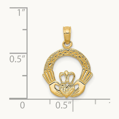 Claddagh Charm, 14K