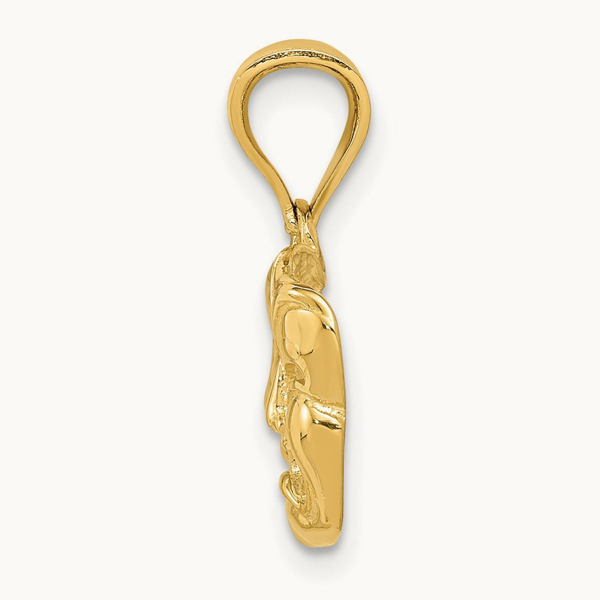 Polished Open-Backed Comedy/Tragedy Pendant — photo set