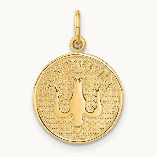 Confirmation w/Dove Medal Charm, 14K