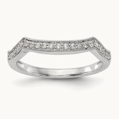 Diamond Wedding Band, 14K White Gold