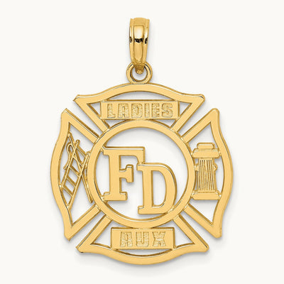 FD LADIES AUX in Shield Charm, 14K