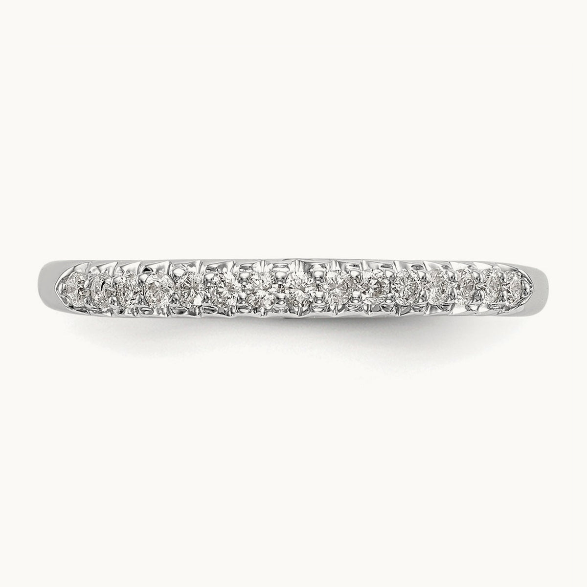 Diamond Wedding Band, 14K White Gold