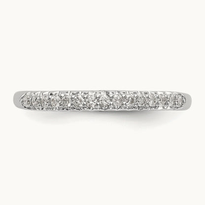 Diamond Wedding Band, 14K White Gold