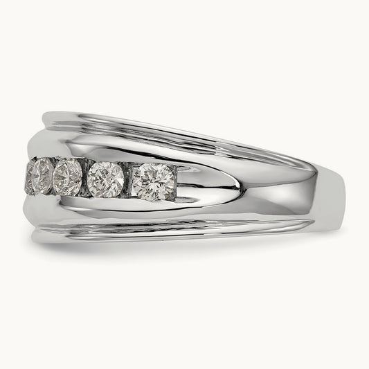 7 Stone Men's Ring — 1 ct, VS/SI (Great), 10