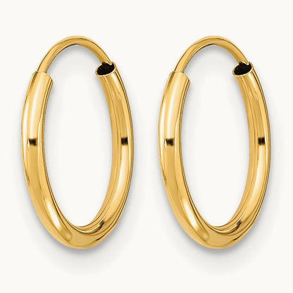 Madi K Endless Hoop Earrings, 14K