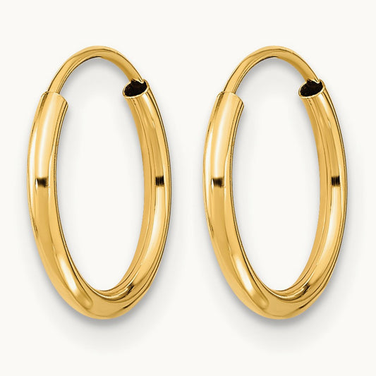 Madi K Endless Hoop Earrings, 14K